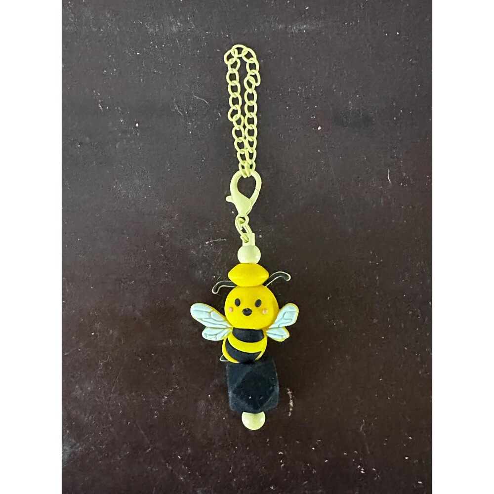 Handmade Coffee Travel Mug Charms Drink ID Tags Cup Accessories Gift Bumble Bee
